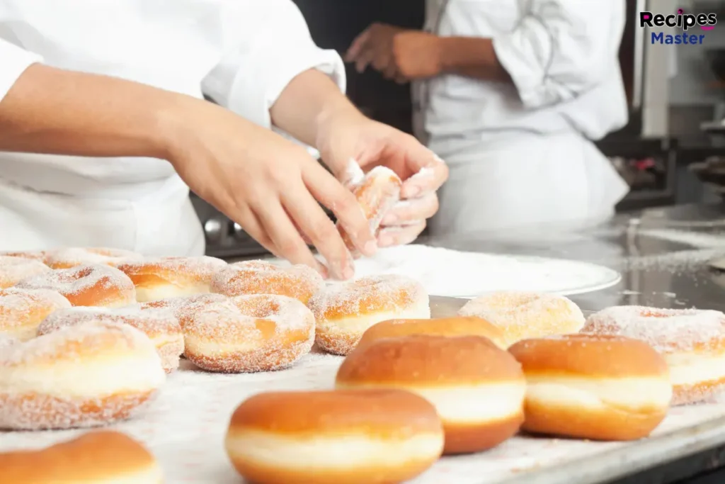 Donut cook in action